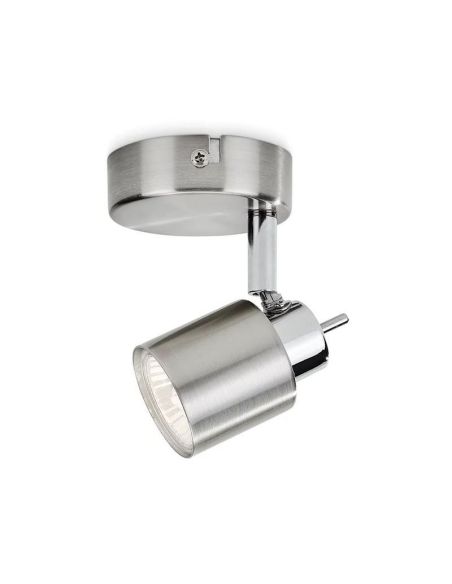 Foco Orientable 1 luz MERANTI Color Níquel IP20 | LeonLeds