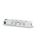 Regleta 4 Focos Orientables MERANTI Techo/Pared Color Níquel IP20 | LeonLeds