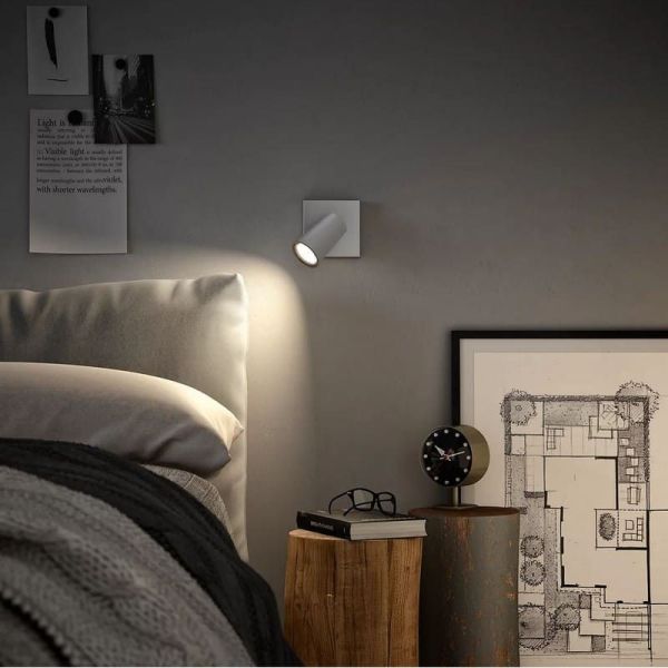 Foco 1 luz Orientable PAISLEY Techo o Pared Color Aluminio IP20 | LeonLeds