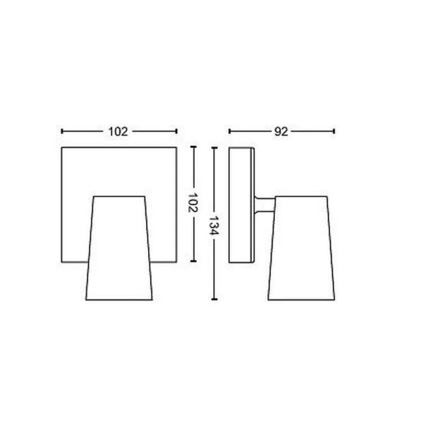 Spot orientable 1 lumière PAISLEY Plafond ou Mur Couleur Aluminium IP20 | LéonLeds