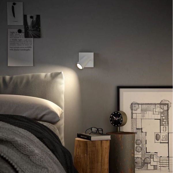 Spot 1 Lumière pour Plafond ou Mur PAISLEY Couleur Blanc IP20 | LéonLeds