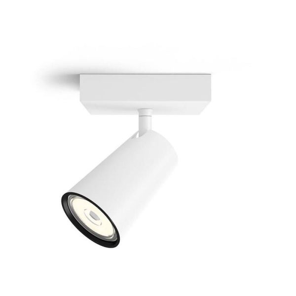 1 Foco para Teto ou Parede PAISLEY Cor Branco IP20 | LeonLeds