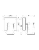 Foco 1 Luz para Techo o Pared PAISLEY Color Blanco IP20 | LeonLeds