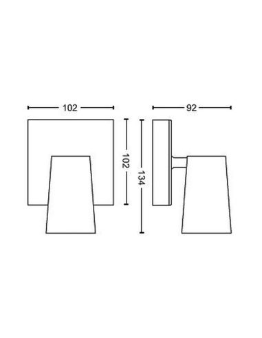 Spot 1 Lumière pour Plafond ou Mur PAISLEY Couleur Blanc IP20 | LéonLeds