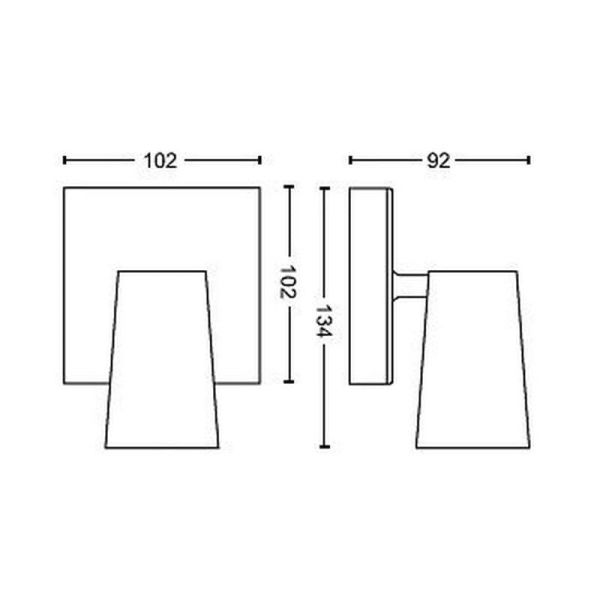 Spot 1 Lumière pour Plafond ou Mur PAISLEY Couleur Blanc IP20 | LéonLeds