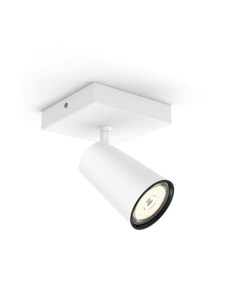 Spot 1 Lumière pour Plafond ou Mur PAISLEY Couleur Blanc IP20 | LéonLeds