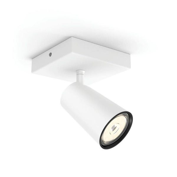 Spot 1 Lumière pour Plafond ou Mur PAISLEY Couleur Blanc IP20 | LéonLeds