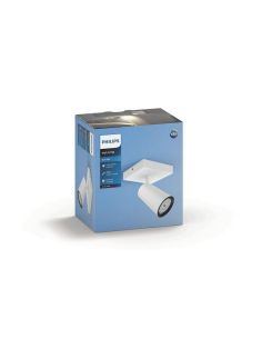 1 Foco para Teto ou Parede PAISLEY Cor Branco IP20 | LeonLeds 2