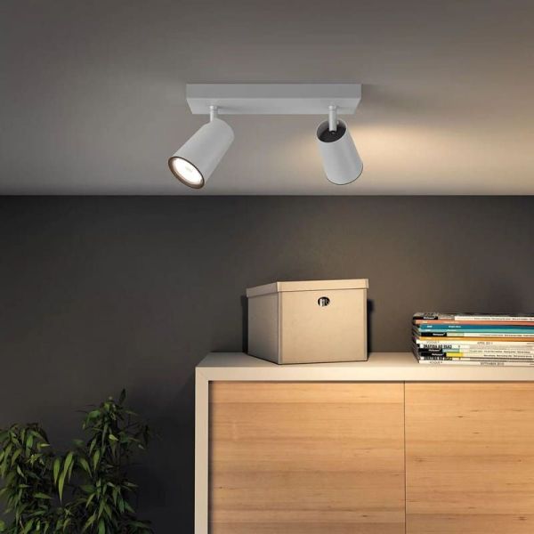 2 Bande Lumineuse Ajustable PAISLEY IP20 Plafond ou Mur photo d'ambiance | LéonLeds