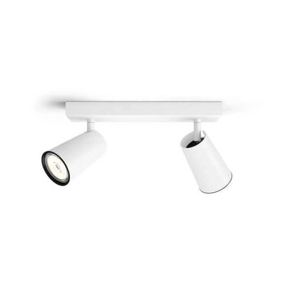Regleta 2 luces Orientables PAISLEY IP20 Techo o Pared | LeonLeds