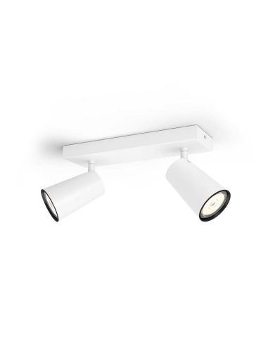 PAISLEY Faixa ajustável de 2 luzes IP20 Produto para teto ou parede | LeonLeds