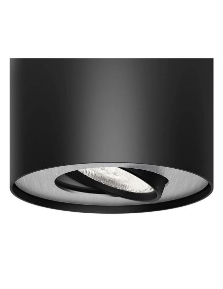 Foco de techo/pared PHASE Color Negro 1x4.5W IP20 2700K IP20 | LeonLeds
