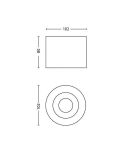 Foco de Techo o Pared PHASE Color Blanco 1x4.5W IP20 2700K IP20 | LeonLeds