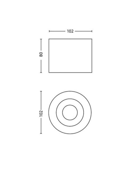 Foco de Techo o Pared PHASE Color Blanco 1x4.5W IP20 2700K IP20 | LeonLeds
