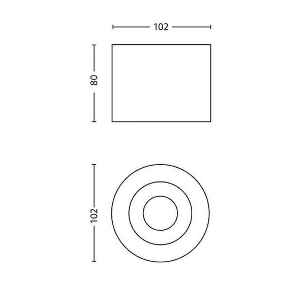 PHASE Spot de Plafond ou Mural Couleur Blanc 1x4,5W IP20 2700K IP20 | LéonLeds