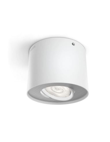 PHASE Spot de Plafond ou Mural Couleur Blanc 1x4,5W IP20 2700K IP20 | LéonLeds