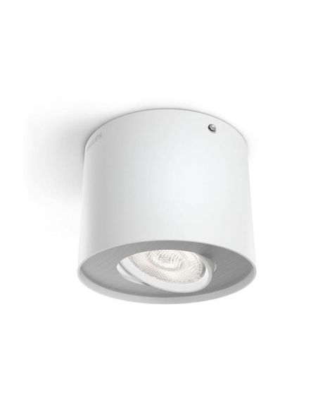 Foco de Techo o Pared PHASE Color Blanco 1x4.5W IP20 2700K IP20 | LeonLeds