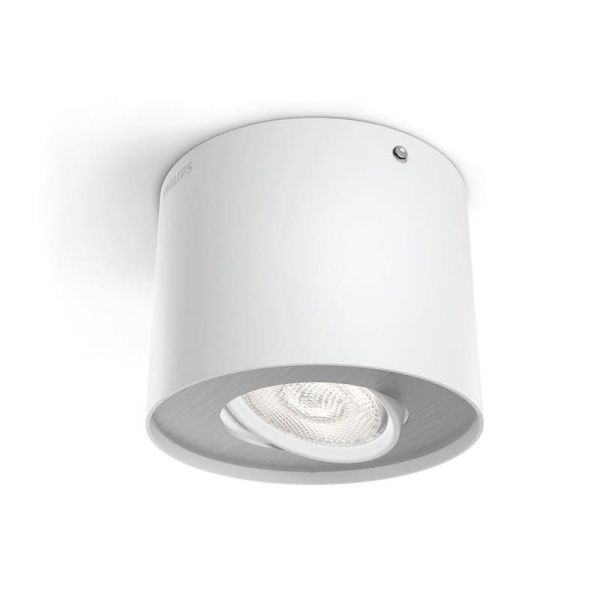 Foco de Techo o Pared PHASE Color Blanco 1x4.5W IP20 2700K IP20 | LeonLeds