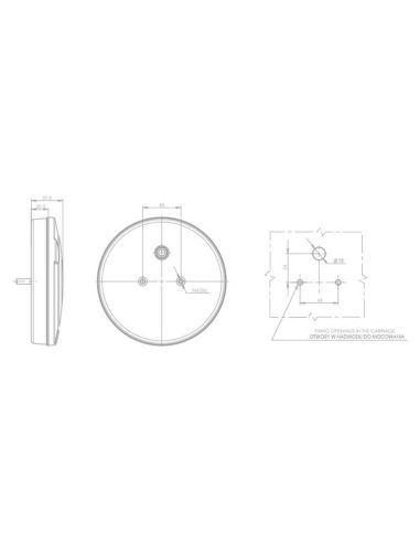 Piloto Antiniebla LED Redondo 12/24V