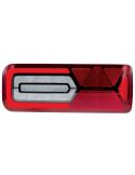 Piloto trasero LED con triangulo y conector AMP 1.5-7P-M LC12 Black Edition  Vignal