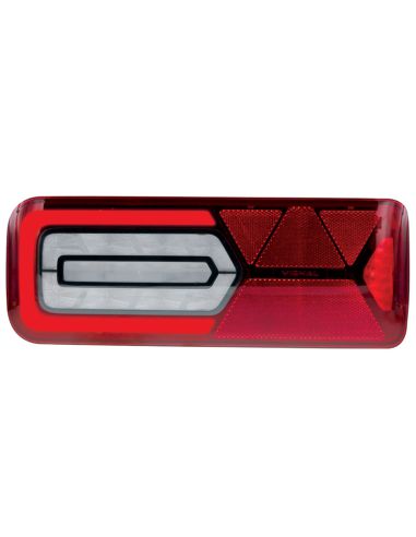 Piloto trasero LED con triangulo y conector AMP 1.5-7P-M LC12 Black Edition  Vignal