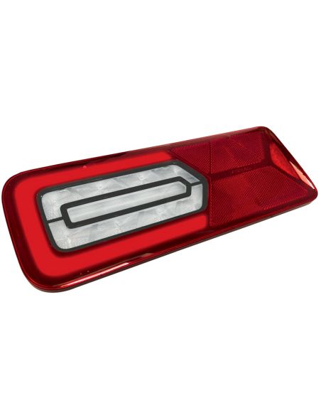 Lanterna traseira LED com triângulo e conector Vignal AMP 1.5-7P-M LC12 Black Edition