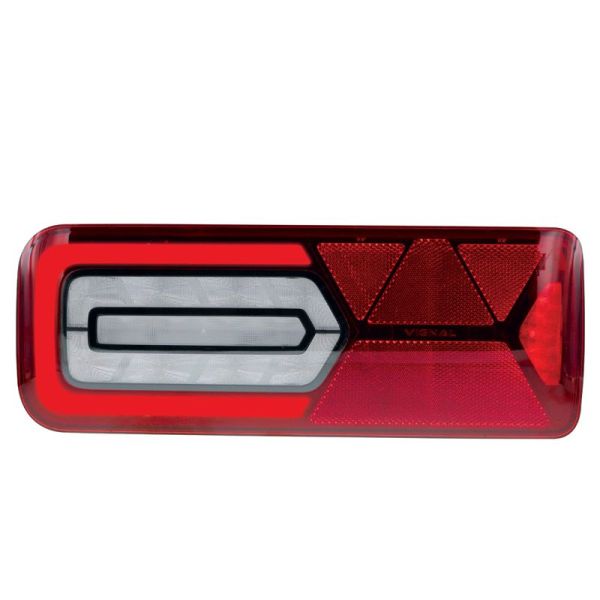 Piloto trasero LED con triangulo y conector AMP 1.5-7P-M LC12 Black Edition  Vignal