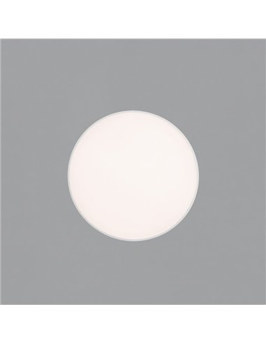 Plafonnier/applique murale LED ROMA avec éclairage vers le haut et vers le bas, Ø 40 cm, 2800 lm + 5 W, 500 lm, diffuseur microp