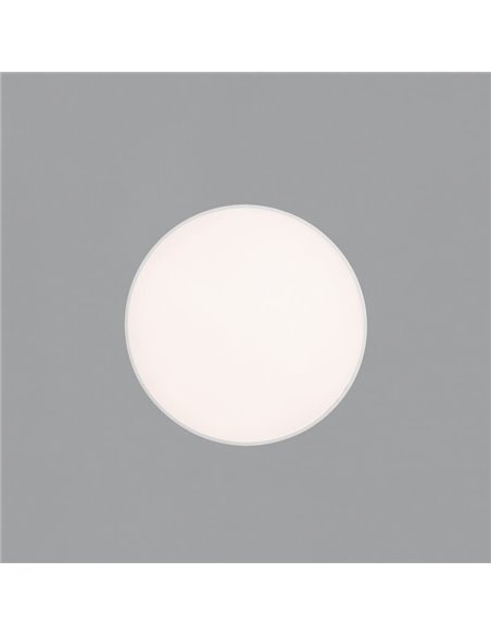 Plafonnier/applique murale LED ROMA avec éclairage vers le haut et vers le bas, Ø 40 cm, 2800 lm + 5 W, 500 lm, diffuseur microp