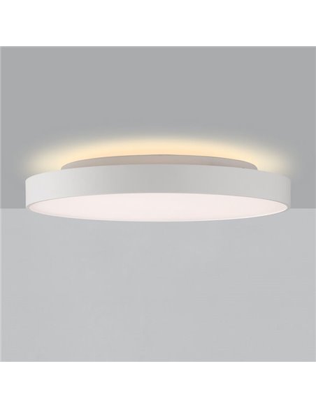 Luminária de teto/parede LED ROMA com luminária ascendente e descendente Ø 60cm 6000Lm + 9W 760Lm, Difusor Microprismático, 2700