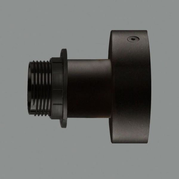 Candeeiro de Parede Preto Texturizado ou Base de Teto para Candeeiro PAMELA -Configurável-