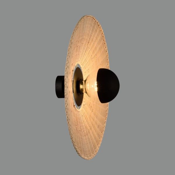 Applique ou Base de Plafond Noir Texturé pour Lampe PAMELA -Configurable-