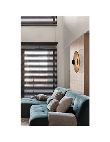 Applique ou Base de Plafond Noir Texturé pour Lampe PAMELA -Configurable-