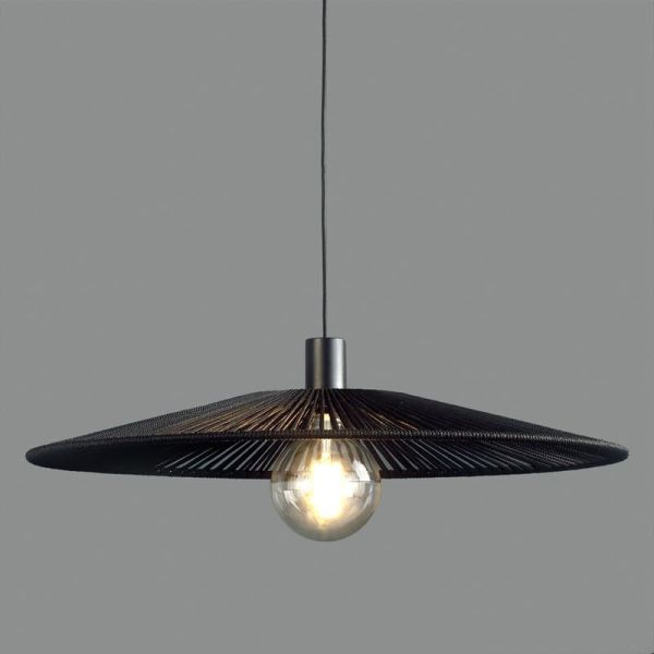 Base avec suspension noire texturée Floron "TYPE B" pour lampe PAMELA -Configurable-