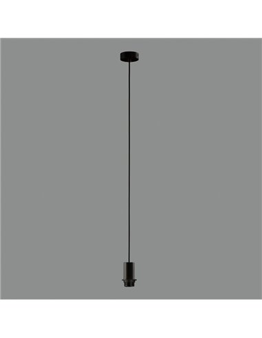 Base con Floron "TIPO B" Colgante Negro Texturado para Lámpara PAMELA -Configurable-