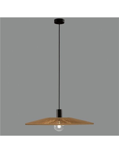 Base avec suspension noire texturée Floron "TYPE B" pour lampe PAMELA -Configurable-