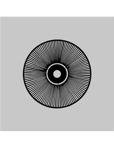 Pantalla de Ø 50cm PAMELA H50 mm + Disco Negro en cuerda y ratán, distintos colores -Configurable-