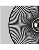 Pantalla de Ø 50cm PAMELA H50 mm + Disco Negro en cuerda y ratán, distintos colores -Configurable-