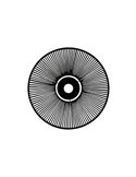 Pantalla de Ø 50cm PAMELA H50 mm + Disco Negro en cuerda y ratán, distintos colores -Configurable-