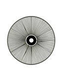 Pantalla de Ø 68cm PAMELA H70 mm + Disco Negro en cuerda y ratán, distintos colores -Configurable-