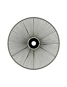 Pantalla de Ø 68cm PAMELA H70 mm + Disco Negro en cuerda y ratán, distintos colores -Configurable-