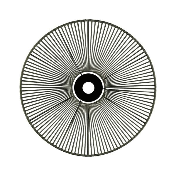 Pantalla de Ø 68cm PAMELA H70 mm + Disco Negro en cuerda y ratán, distintos colores -Configurable-