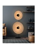 Pantalla de Ø 68cm PAMELA H70 mm + Disco Negro en cuerda y ratán, distintos colores -Configurable-
