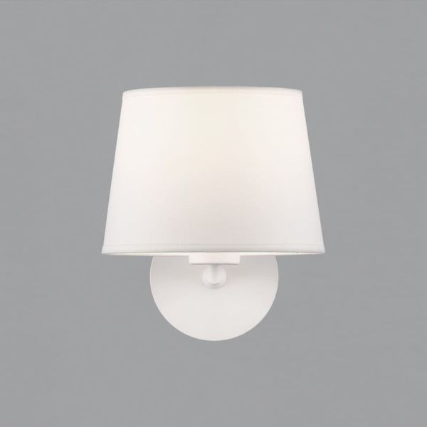 Aplique de pared con pantalla blanca Texturado STILO, 15W E27 - Dimensiones: ↔ 25,9cm | ↕ 23,2cm