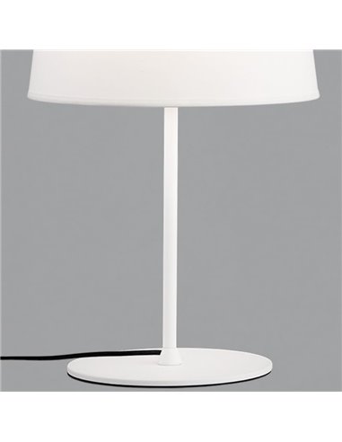 Lámpara de Sobremesa STILO con pantalla Blanca con cable,  Ø 42/62 cm, interruptor en cable, E27 15W