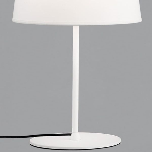 Lámpara de Sobremesa STILO con pantalla Blanca con cable,  Ø 42/62 cm, interruptor en cable, E27 15W