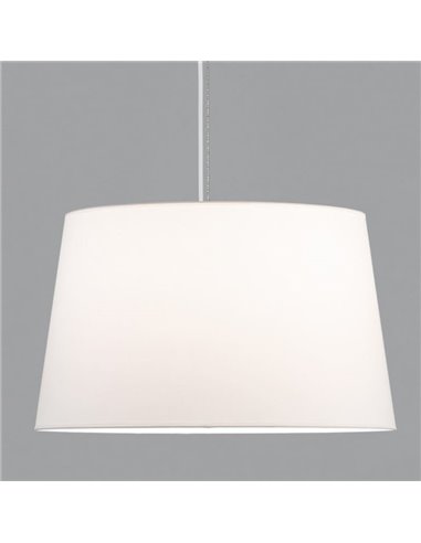 Lámpara de techo Colgante STILO con pantalla Blanco Texturado, Ø 42/62 cm LED E27 15W