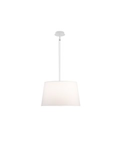 Suspension STILO avec abat-jour blanc texturé, Ø 42/62 cm LED E27 15 W