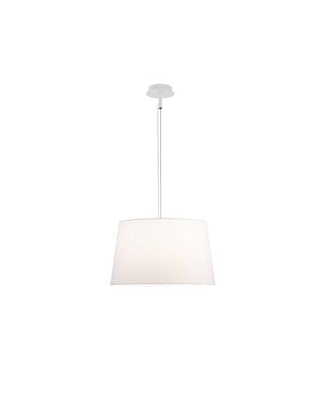Lámpara de techo Colgante STILO con pantalla Blanco Texturado, Ø 42/62 cm LED E27 15W