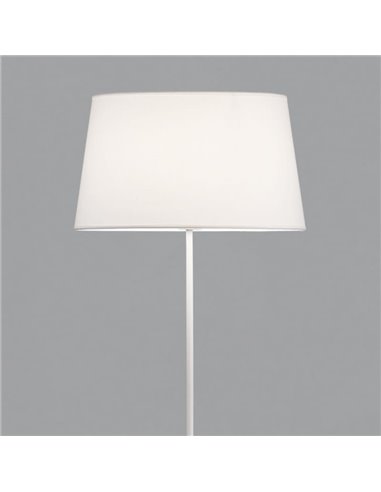 Lámpara de pie STILO Blanco con interruptor de botón en cable, LED E27 15W